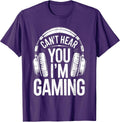 Can't Hear You I'm Gaming Shirt Men Women Kids Video Gamer T-Shirt