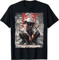 Y2K Samurai Sword Katana Ninja Japan Manga Anime Streetwear T-Shirt