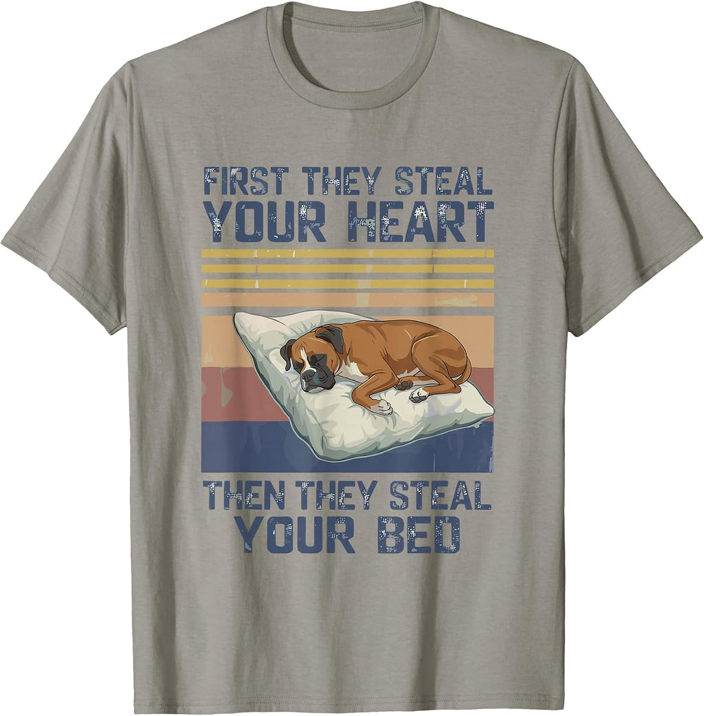 Funny Boxer Pet Lovers Dog Owner Men Women T-Shirt