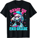 Game On 2nd Grade Drip Baseball Back to School Kids Boy T-Shirt
