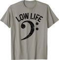 Bass Clef Low Life Music Marching Band Low Brass Bass Note T-Shirt