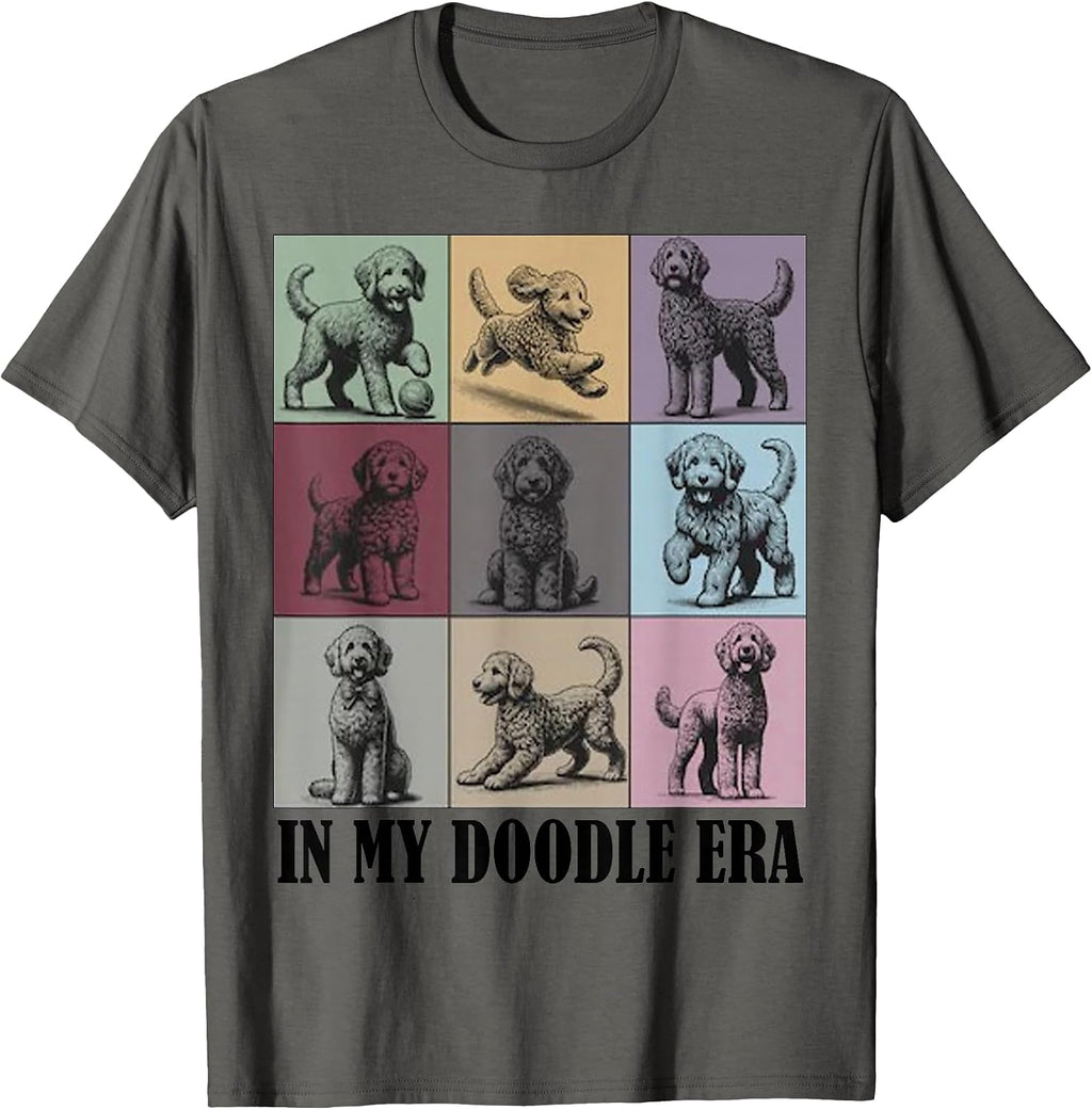 Funny Dog Lovers Quote in My Golden Doodle Era Cool Women T-Shirt