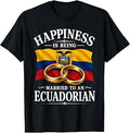 Ecuadorian Flag Pride Bandera Ecuador Roots Marriage Married T-Shirt