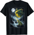 Frog Howling to Moon Frogs Howl at The Moon Parody Meme T-Shirt
