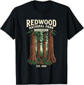 Redwood National Park California Vintage Design T-Shirt