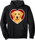 Yellow Lab Heart Pullover Hoodie