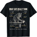 Funny Cat Physics Humor Design What Cats Really Think T-Shirt