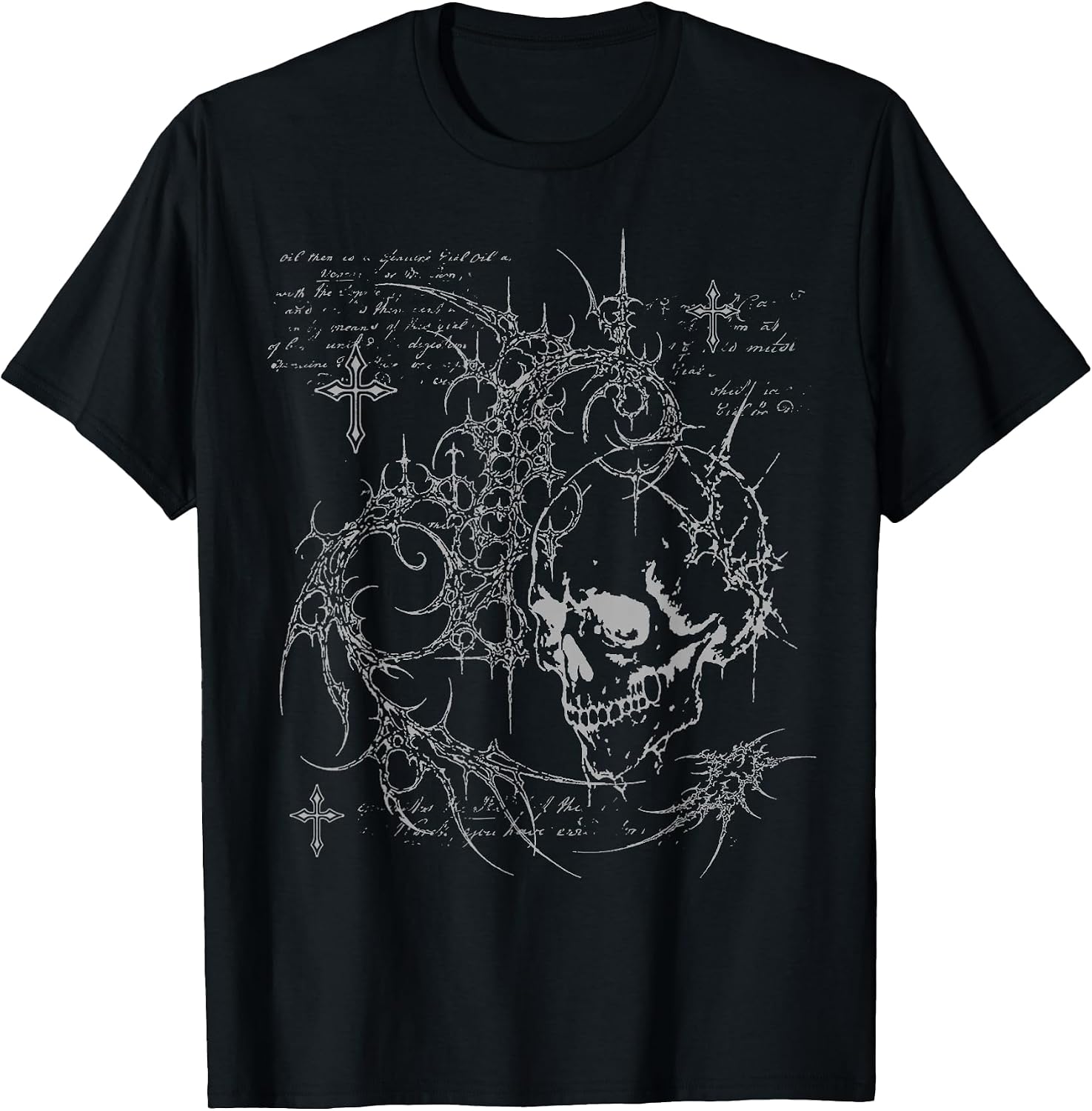 Y2K Grunge Goth Alt Skull Sigilism Vintage Graphic T-Shirt