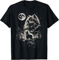 Pomeranian Howling to The Moon Vintage Mystical Dog Art T-Shirt