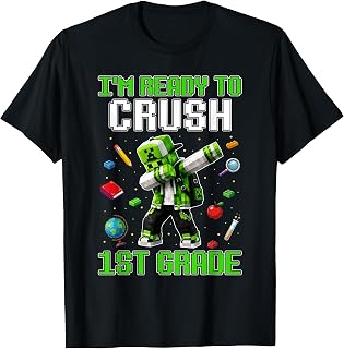 Back to School 1st Grade Boys Gamer First Day of First Grade T-Shirt