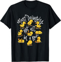 Most Definitely Not All in A Row - Sarcastic Joke Duck Lover T-Shirt