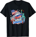 Red White and Cruise 4th of July US Flag 250th Anniversary T-Shirt