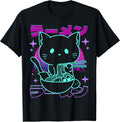 Anime Ramen Cat Retro Japanese Noodles Aesthetic