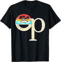 Op Ocean Vintage Pacific Ocean Beach Sun Palm Trees Retro T-Shirt