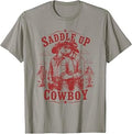Queer Cowboy Embrace Secret Romance Cowboy Gay Trans Rights T-Shirt