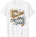 Checkered Pennant First Day of 1st Grade Teacher Student T-Shirt
