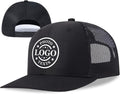 Bulk Custom Hat Design Your Own Trucker Hat with Logo Text, Customized Baseball Cap for Men Women, Black