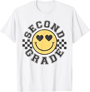 Retro Groovy Second Grade Back to School 2nd Grade Teachers T-Shirt