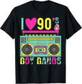 Funny 90s Theme Party Music Dance I Love 90s Boy Bands T-Shirt