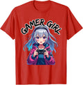 Gamer Girl Gaming Anime Cute Video Game Women Girls T-Shirt