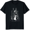 Guitar Shirt for Men Music Shirt for Guitar Players and Music Lovers Band T-Shirt Graphic Tee