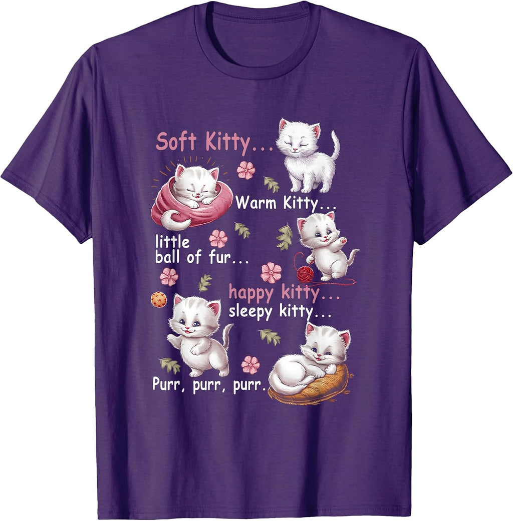 Soft Kitty Warm Kitty Little Ball Fur Happy White