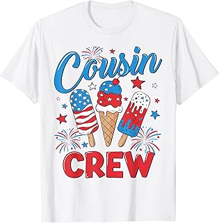 Cousin Crew 4th of July Patriotic Kids USA Family Matching T-Shirt