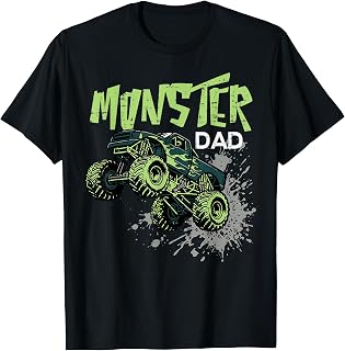 Monster Truck Dad Off Road Racing Family Matching Papa Men T-Shirt