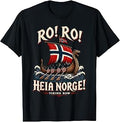 Ro Ro Heia Norge Viking Row Norwegian Soccer Fan T-Shirt