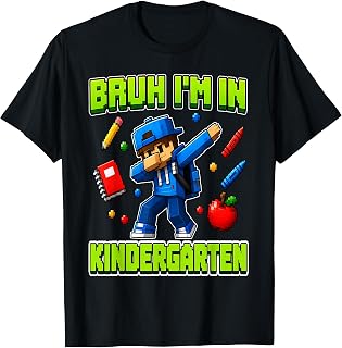 Kindergarten Boys First Day of School Gaming Back to School T-Shirt