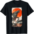 Retro Japanese Legendary Rare Kaiju T-Shirt, Small, Black