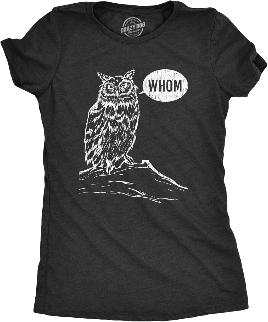Crazy Dog Womens Funny Animal T Shirts Cute and Sarcastic Nature Tees for Women