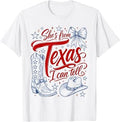 She's from Texas I Can Tell Retro Southern Cowgirl Girl T-Shirt