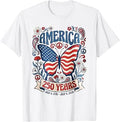 America 250th Anniversary 4th July Butterfly USA 250 Flag T-Shirt