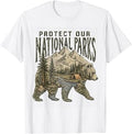 Protect Our Parks National Park Bear Nature Hiking T-Shirt
