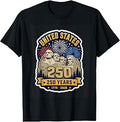 Mount Rushmore 250 Years USA Fourth of July 1776 2026 T-Shirt