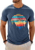 Mens Short Sleeve T-Shirts Graphic Crewneck Casual Printed Tee Summer Beach Hawaiian Vintage Shirts