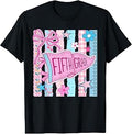 Striped Floral Pennant Flag Back to School Fifth 5th Grade T-Shirt