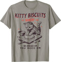 Kitty Biscuits We Knead Em You Need Em Cat Lover Baking T-Shirt for Men Women