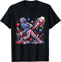 Baseball Drip Ice Cream 4th of July American USA Flag Boys T-Shirt