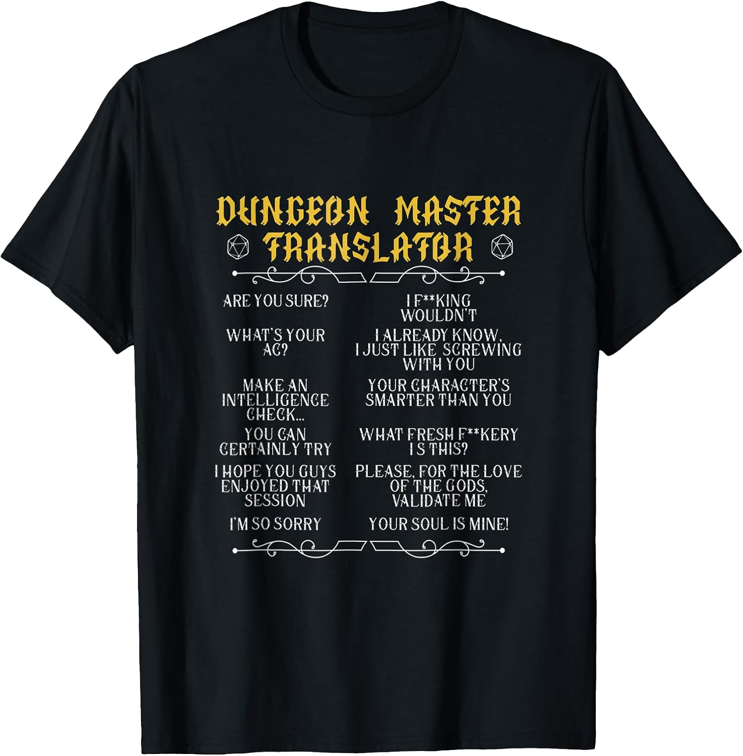 Gaming-Master,Board Game,Role-Playing Game,Player,Dungeon T-Shirt