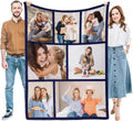 Mothers Day Present for Mom Gifts, Custom Blankets with Photos, Customized Gift for Mom Birthday, Gifts for Mother in Law on Christmas Bday, Personalized Blanket Gifts for Women Men Grandma