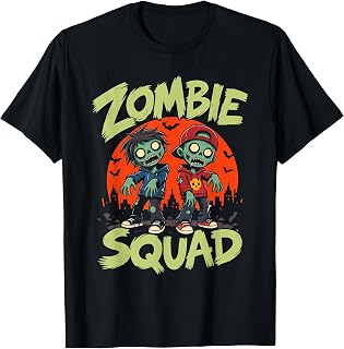 Halloween Costume Kids Zombie Squad Funny Vintage T-Shirt