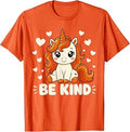 Unicorn Be Kind Anti-Bullying Orange Unity Day Girls Kids T-Shirt