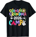 Grandpa and Grandma Camp 2026 Grandparents Camping Vacation T-Shirt