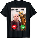 Tung Tung Tung Sahur Triple T & John Pork Calling Brianrot T-Shirt