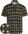 Men's Funny Polo Shirts Short Sleeve Golf Shirt for Men Quick-Dry Golf Polo Shirt Moisture Wicking Activewear Polos