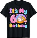 6th Birthday Girl Kawaii Dumpling Anime Birthday Party T-Shirt