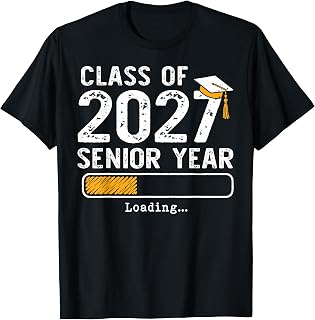 Class of 2027 Senior Year Loading Senior 2027 Graduation T-Shirt