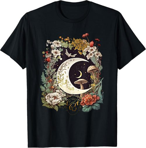 Aesthetic Goblincore and Dark Cottagecore Mushroom T-Shirt